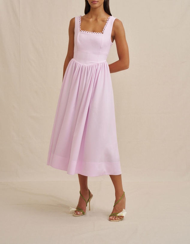 BY JOHNNY. - Nova Scallop Midi Dress