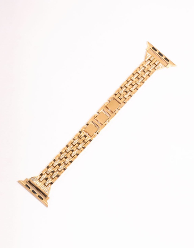 Lovisa - Gold & Diamante Chain Watch Strap 42/44/45