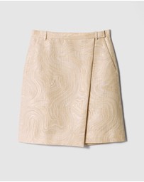 & Other Stories - A-line Jacquard Midi Skirt