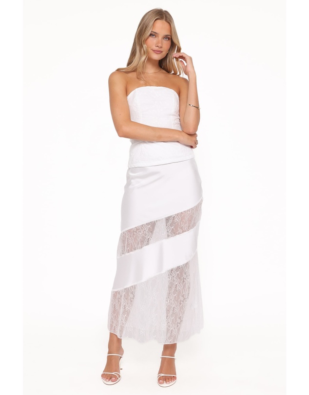 Petal & Pup - Winona Lace Maxi Skirt - White