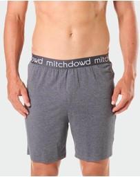 Mitch Dowd - Mitchdowd Mens Soft Bamboo Knit Sleep Short - Grey Marle