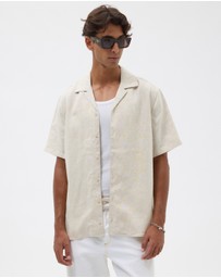 AERE - Euro Resort Linen Camp Collar Shirt