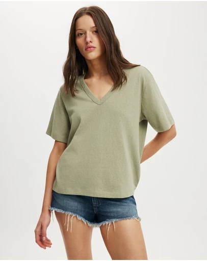 Cotton On - The Slub V Neck Tee