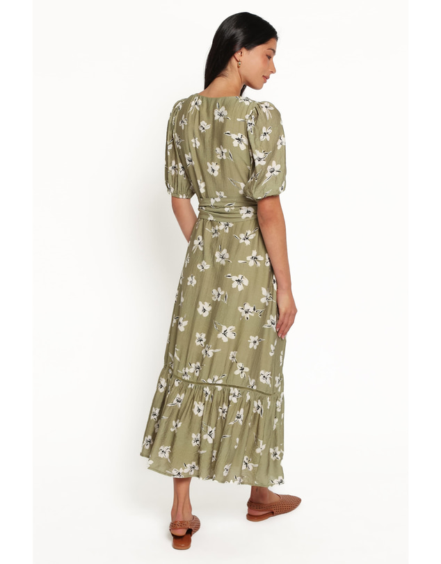 Petal & Pup - Hera Maxi Dress - Green Floral