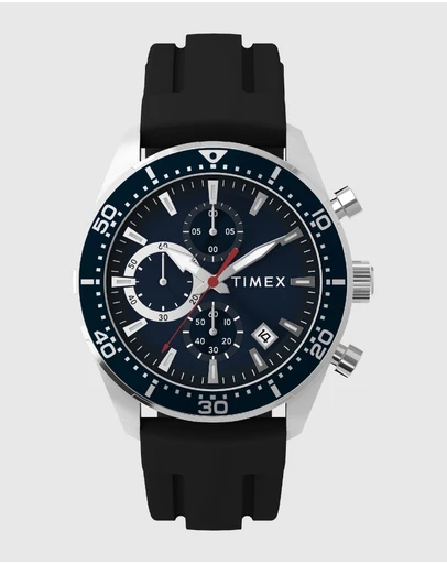TIMEX - Ridgefield Chronograph 42mm Silicone Strap Watch