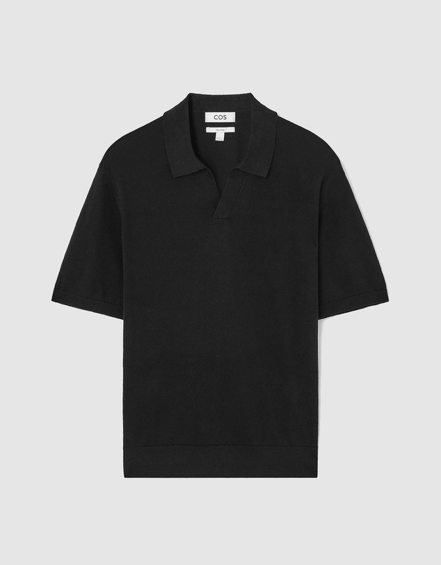COS - Knitted Linen Polo Shirt
