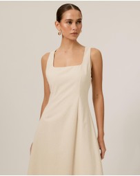Tussah - Andy Square Neck Midi Dress