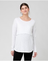 Ripe Maternity - Richie Long Sleeve Nursing Tee