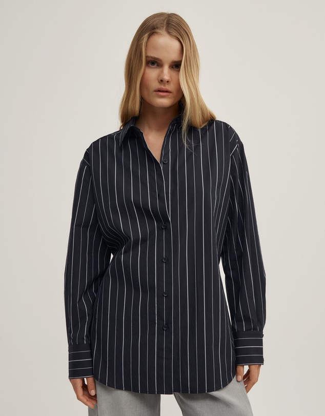 Witchery - Tie Back Pinstripe Shirt