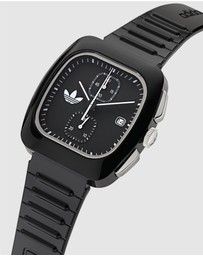 adidas Originals - Retro Wave Two Chrono 39mm Black Dial Bio-Resin Strap
