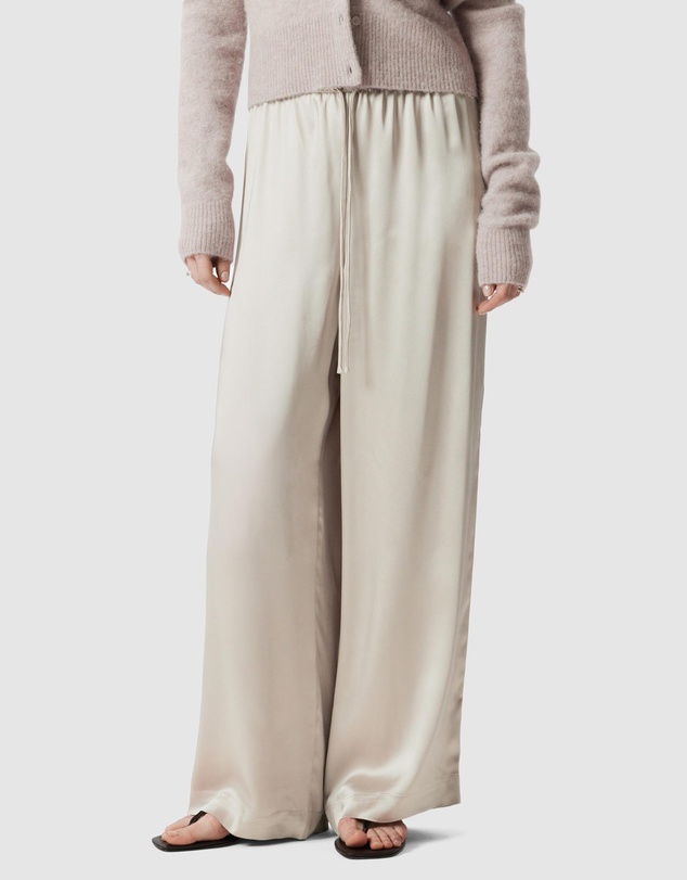 & Other Stories - Drawstring Satin Trousers