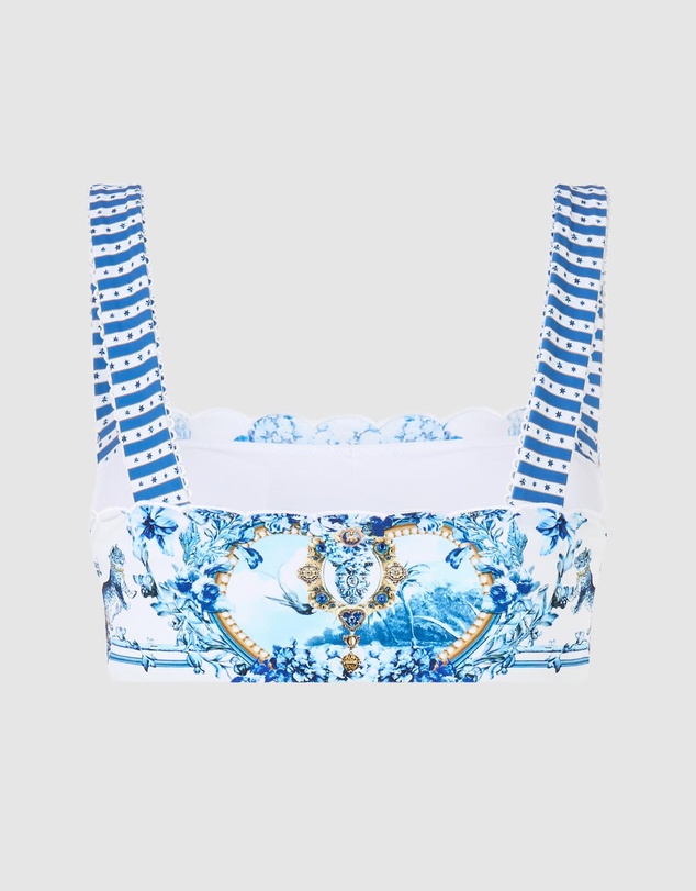 Camilla - Square Neck Wide Strap Bikini Top