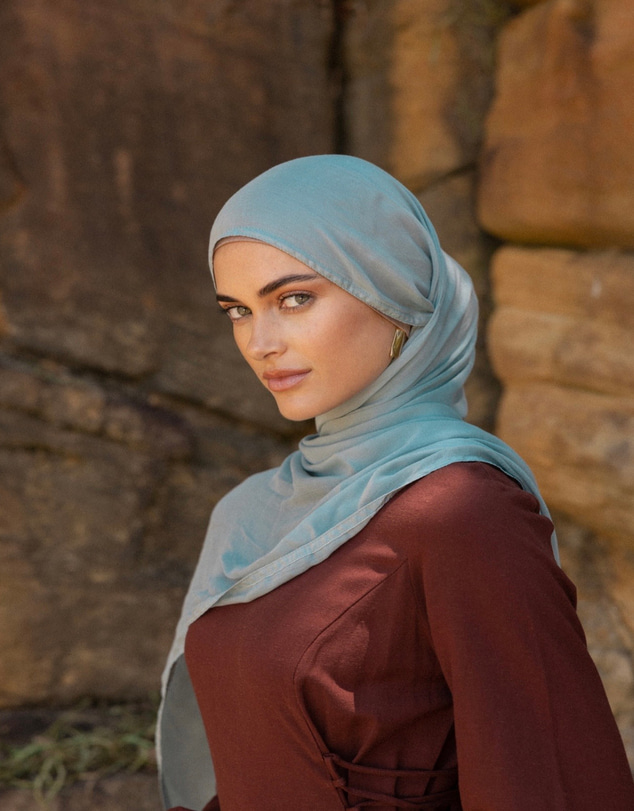 Mod Squad - Double Stitch Hijab- Aqua