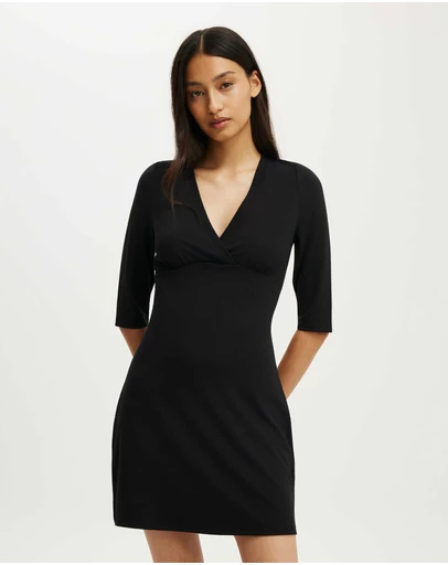 Cotton On - Maple 3/4 Sleeve Mini Dress