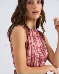 Vero Moda - Lise Sleeveless Check Top
