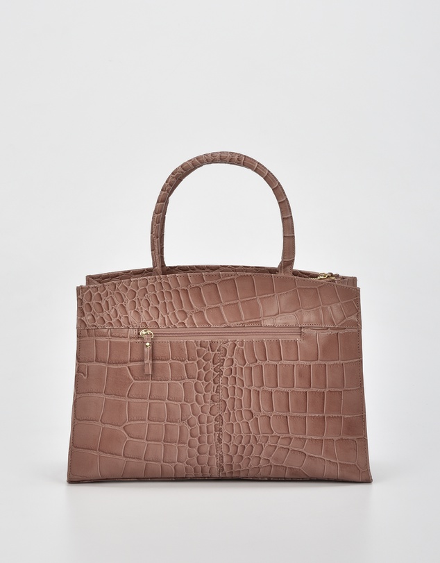 Cobb & Co - Arlie Leather Croc Tote
