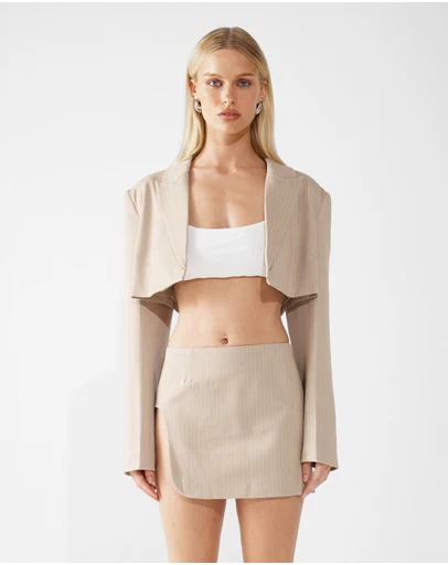 BY.DYLN - Zayne Cropped Blazer