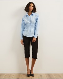 Atmos&Here - Tilly Gathered Waist Shirt