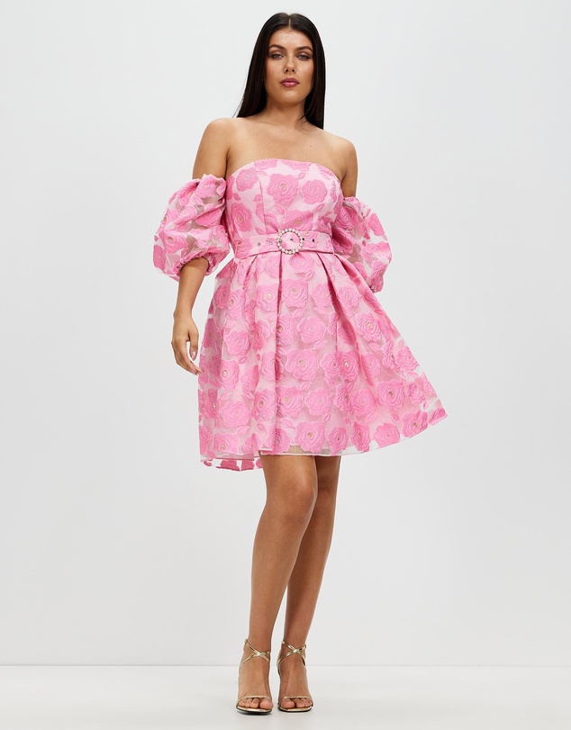 Romance by Honey and Beau - Selena Puff Sleeve Dress