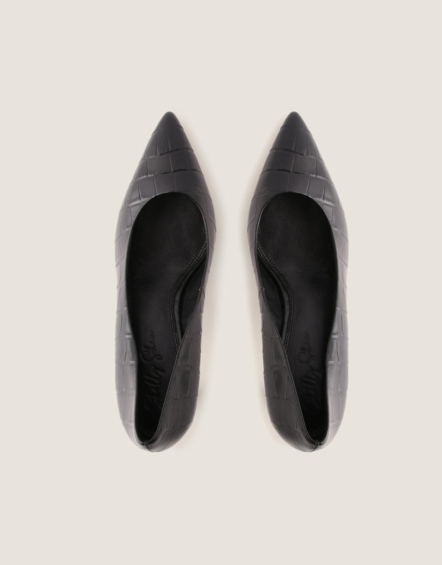 Shelly Shen - Brady High Heel Pumps Black Croc