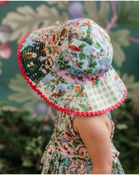 Fleur Harris - ‘Enchanted Garden’ Summer Baby Hat in Patchwork