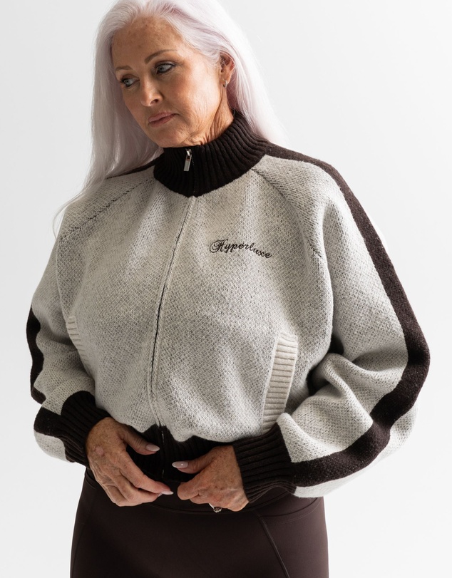 HyperLuxe The Label - Knit Track Jacket