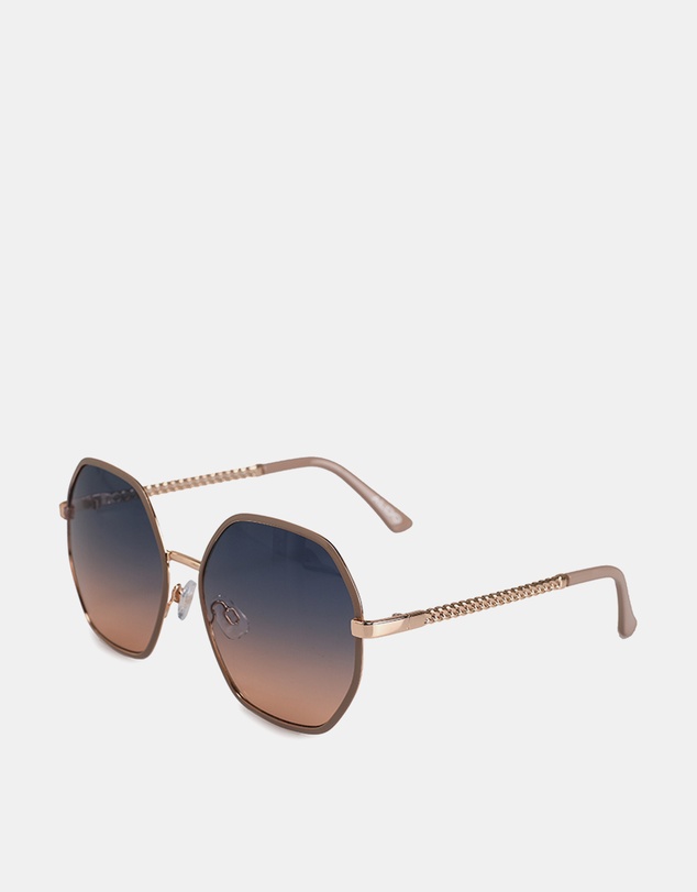 ALDO - Teren Metal Hexagonal Sunglasses
