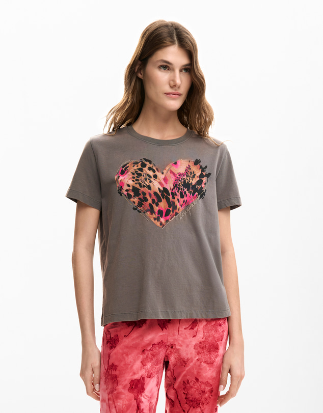 Desigual - Tiger heart T-shirt