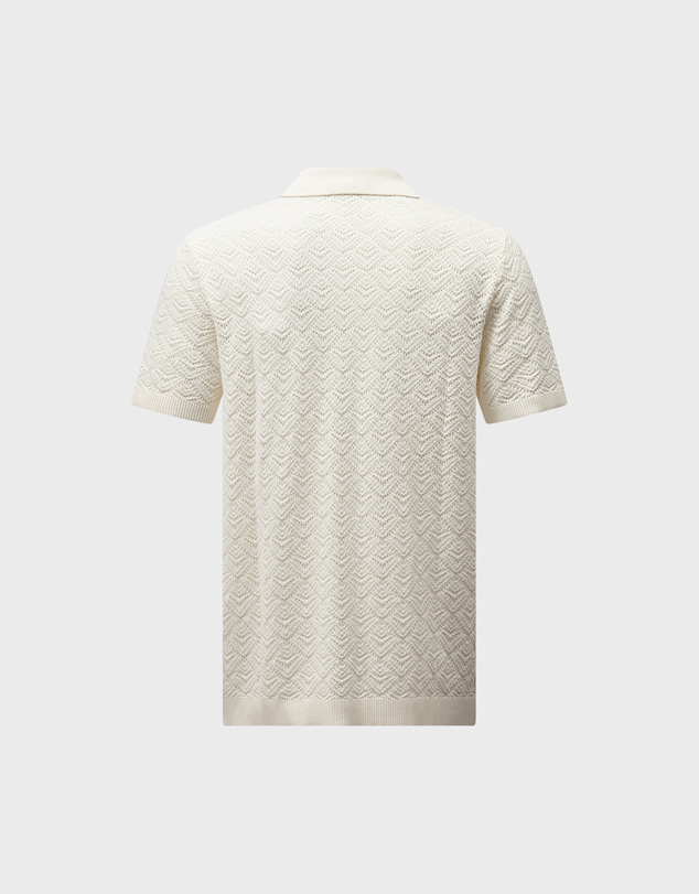 Peckham Rye  - Peckham Rye Open Stitch Knitted SS Shirt
