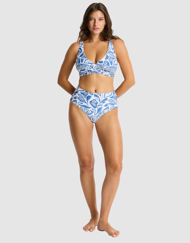 Sea Level Australia - Reef Cross Front Tie Back Bra Top