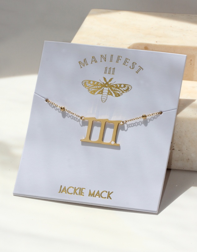 Jackie Mack - Manifest Necklace Angel Number 111