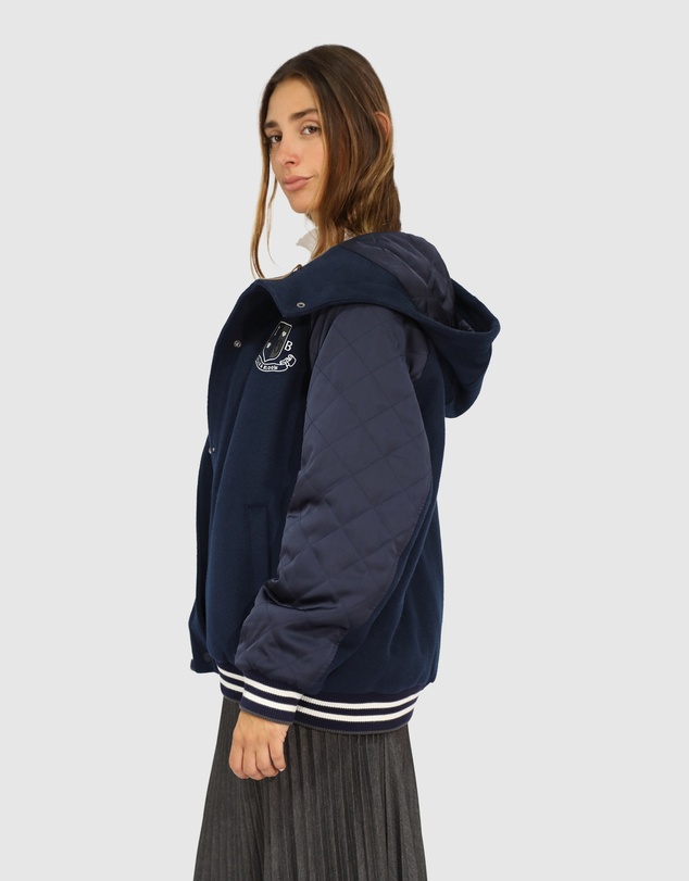 Belle & Bloom - Remix Bomber Varsity Jacket