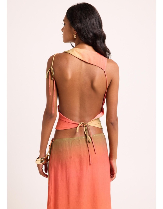 Subtitled - Earth Ombre Backless Top