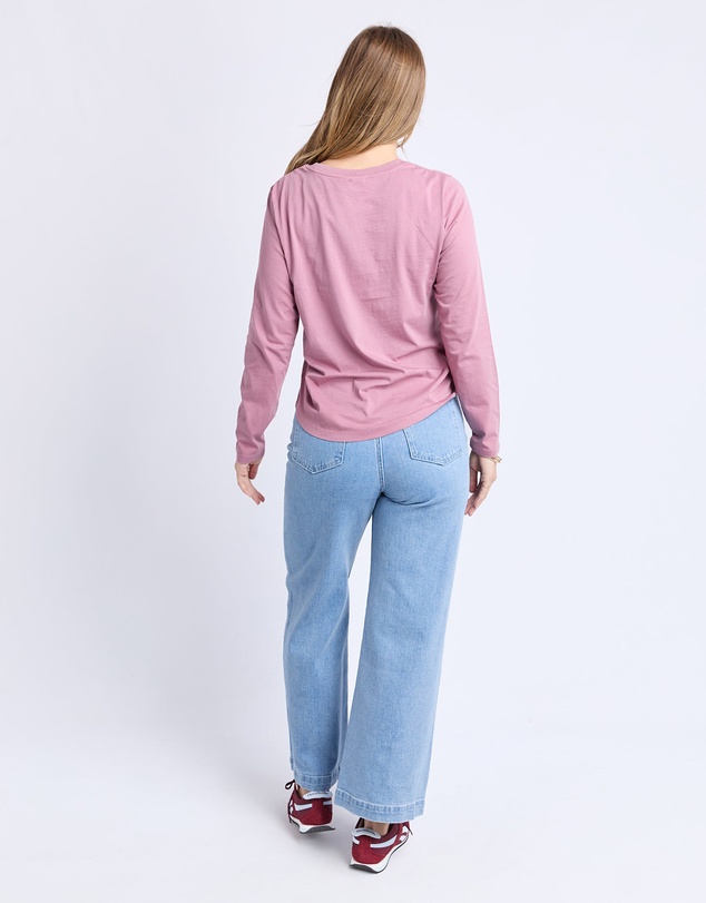 Foxwood - Signature Long Sleeve Tee Dusty Rose