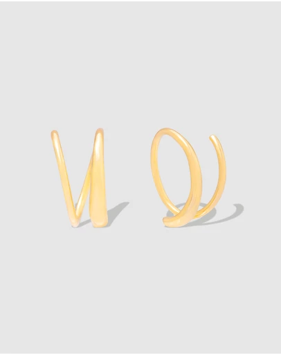 Wanderlust + Co - Loop 14K Solid Gold Hoop Earrings