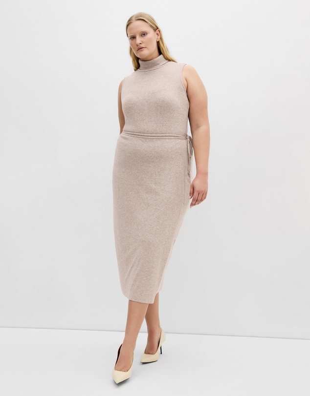 City Chic - Callie Knit Wrap Midi Skirt