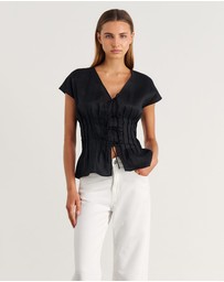 Jag - Delphine Pintuck Linen Blouse