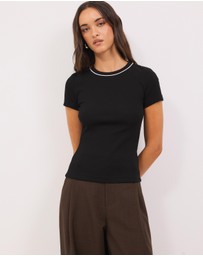 Calli - Taylor Rib Tee