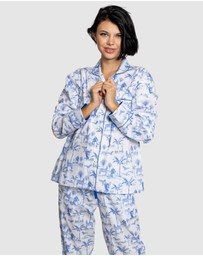 Sant And Abel - Women's Skydog Blue Long PJ Set