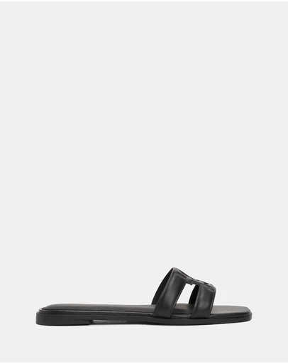 Tommy Hilfiger - Logo Strap Mules - Women's