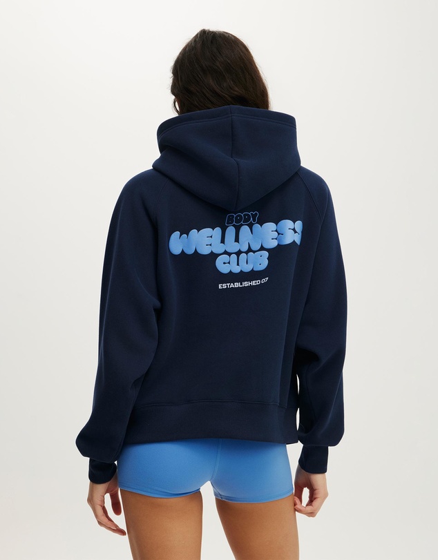 Cotton On Body Active - Plush Premium Graphic Raglan Hoodie