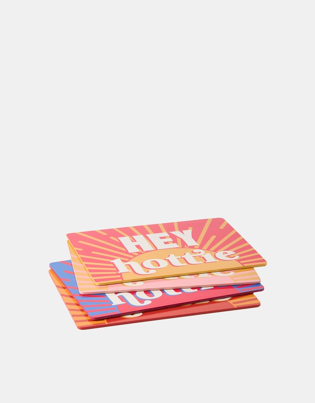 HOTTIE - Sunnie Hey Hottie 4-Piece Placemat Set