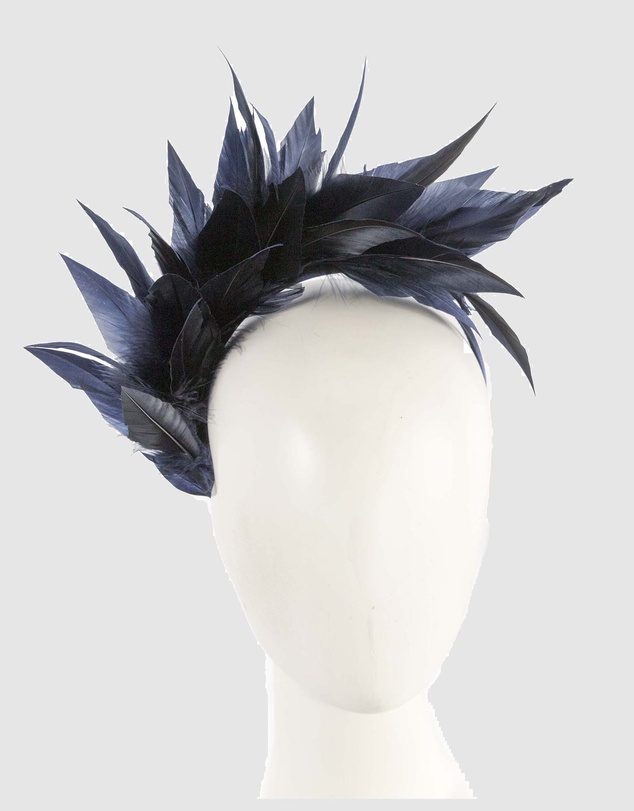 Max Alexander - Modern Navy Racing Fascinator