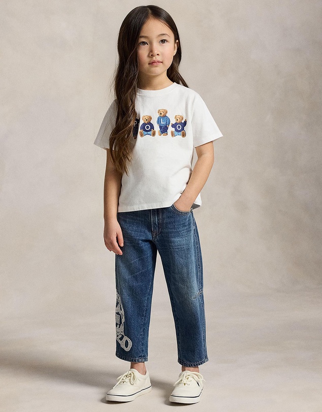 Polo Ralph Lauren - Polo Bear Logo Cotton Jersey T-Shirt - Babies-Kids
