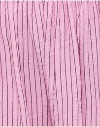 Petal & Pup - Domitia Mini Aline Skirt - Pink White Stripe