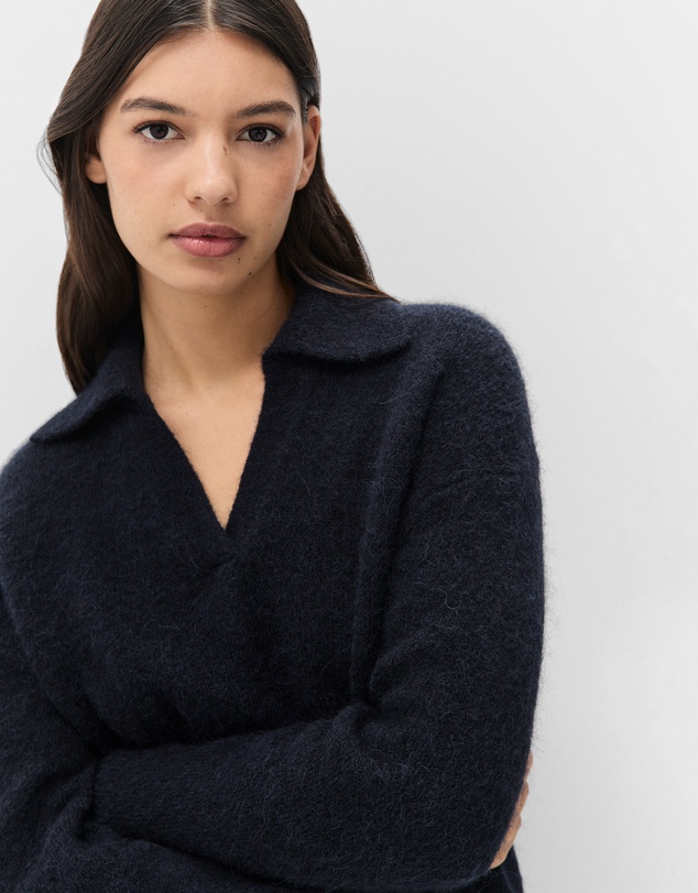 UNISON - Lofty Collared Knit