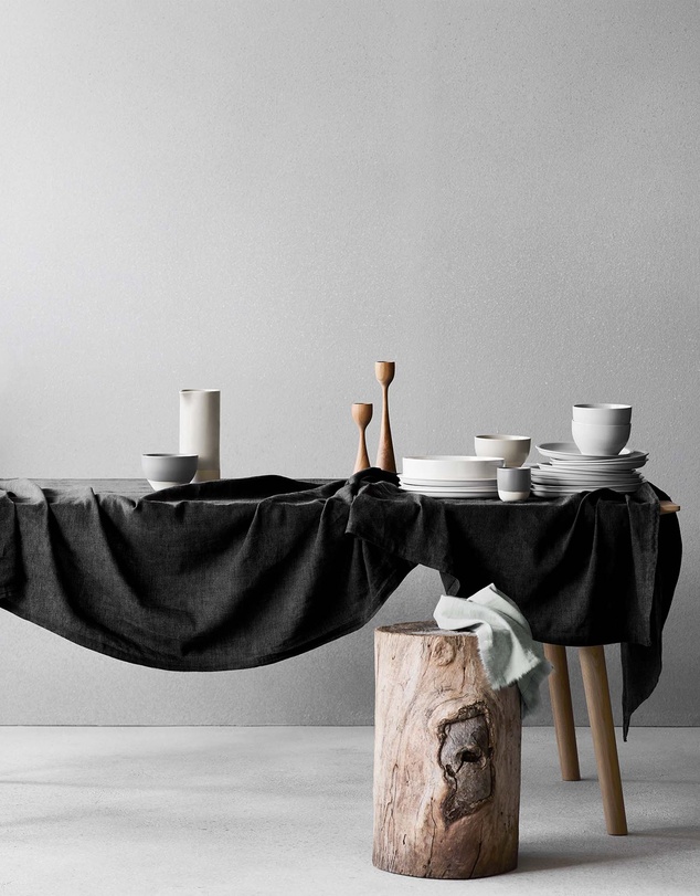 Aura Home - Vintage Pure Linen Tablecloth