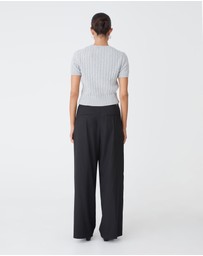 Forcast - Anita Short Sleeve Cable Knit