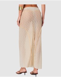 EDIKTED - Inside Out Sheer Lace Maxi Skirt