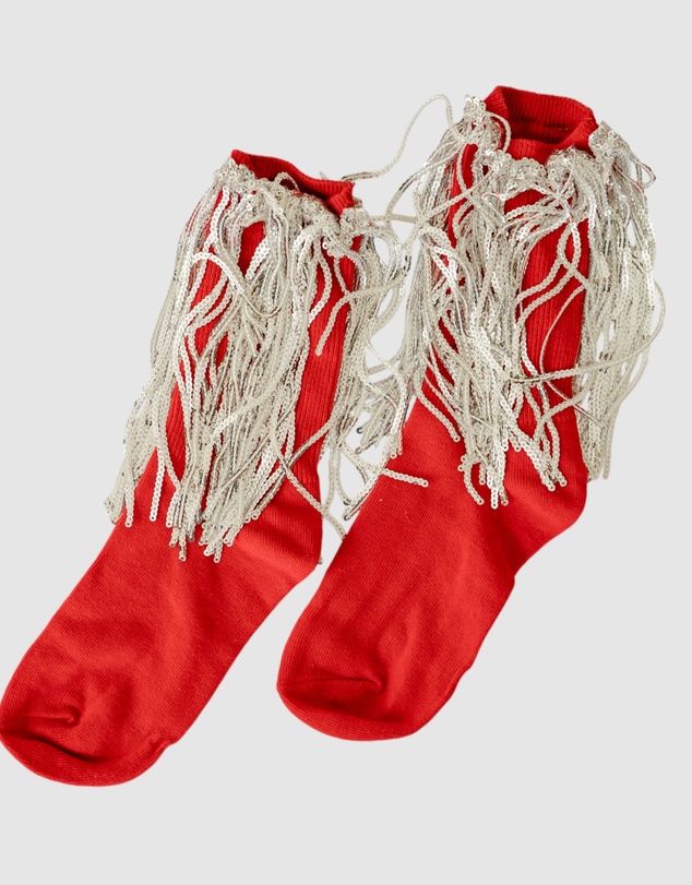 High Heel Jungle - Bowie Cotton Socks With Glitter Fringe